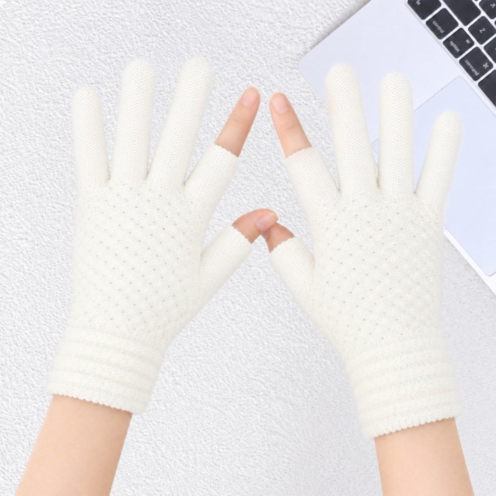 Warm Winter Knitted Gloves Elastic Cycling Gloves New Touch Screen Gloves Outdoor