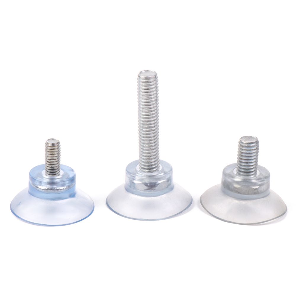 10Pcs M6/M8 Screw Rubber Suction Cup Transparent Suckers Turn Nut Glass Table Tops Storage Tool Hooks Kitchen Holder
