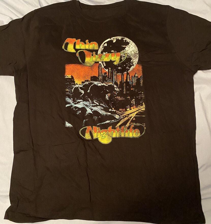 Nightlife Album Poster Thin Lizzy Shirt Unisex Concert Alle Maten TR718