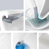 Toilet Brush with Base, Wall-Mounted Bathroom Quick Drain Cleaning Tool, All-purpose Cleaning Brush, Soft Rubber Brush Head