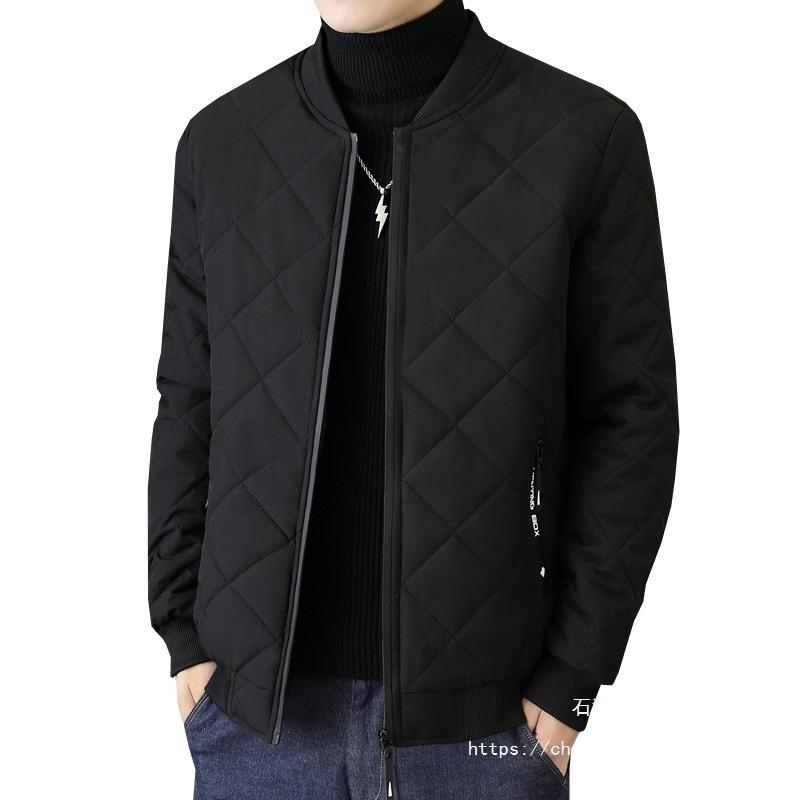 Winter Men's Cotton-padded Jacket Autumn and Winter New Cotton-padded Clothing Casual Warm Baseball Clothing Simple Large Size