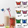 Splash Proof Straw Plug Silicone Drinking Dustproof Cap Creative Straw Topper  Cup Accessories