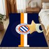 Montpellier Sc Crest Rug for Living Room, Game Rooms, Office, Bedroom, Office Floor Mat Playful Design, fan gifts Christmas decor