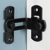 Stainless Steel 90° Right Angle Door Latch: Anti-Theft Sliding Bolt Lock
