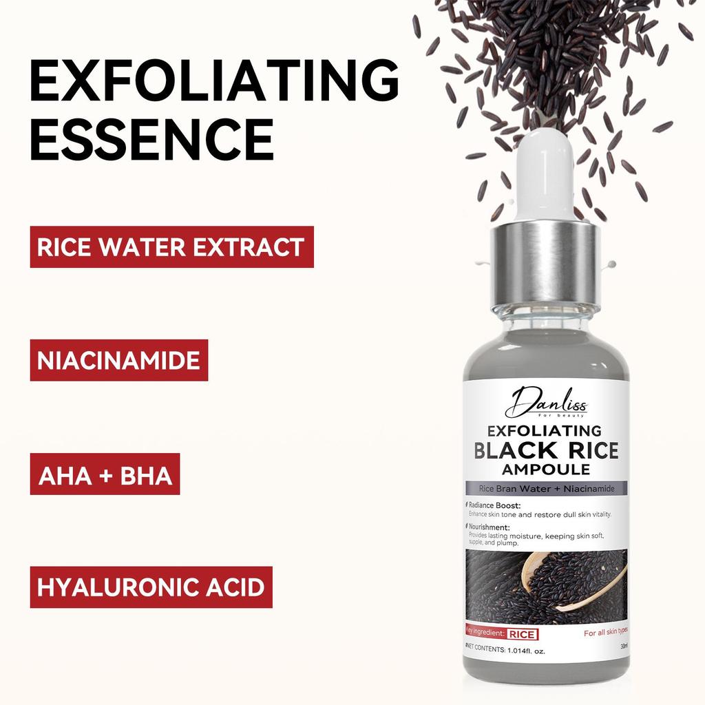Exfoliating Black Rice Ampoule-Moisturize And Firm The Skin-Non-irritating Care For A Clearradiant Glow Skin-30ml