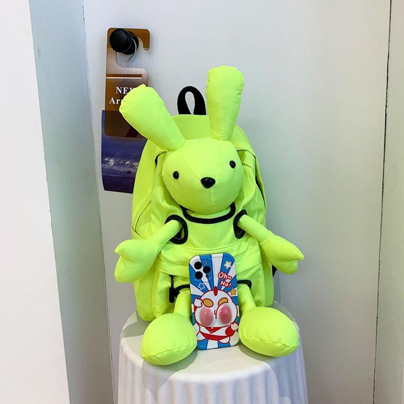 2024 Yaz Öğrenciler için Sevimli Tavşan Naylon Sırt Çantası - Günlük Moda Çanta