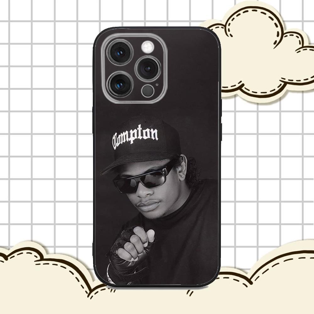 Rapper E-Eazy E Phone Case For iPhone 16e,16,15,14,13,12,11,Pro,X,XS,Max,XR,Plus,Mini Soft Black Cover