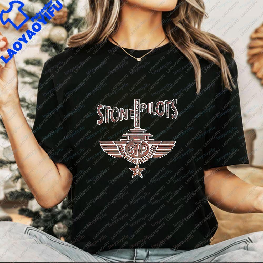 Stone Temple Pilots - Summer Casual Trendy All-Purpose Short-Sleeved Unisex's and WoUnisex's Round-neck T-Shirt