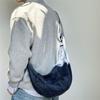 Damen Denim Umhängetasche Große Kapazität Crossbody Tasche