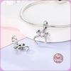 Charm Bow Series Original Pink Series Copper Charm Pendent Dangle Bead Fit Original Bracelet Necklace Diy Women Jewelry Gift