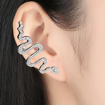 Vintage Punk Snake Kolczyki Animal Ear Stud Oświadczenie Kobiety Mężczyźni Biżuteria Klipsy do uszu