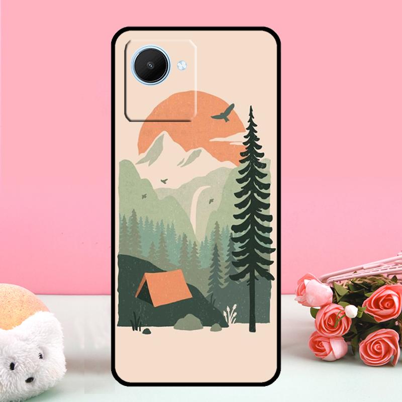 Nature Camping Art For Realme C55 C71 C53 C67 C75 C61 C33 C63 C51 C65 10 11 12 13 14 15 Pro Plus GT7 Pro Case