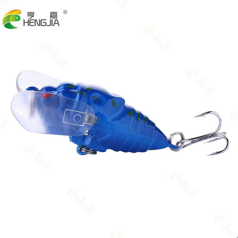 8Bionic Cicada Lure Hook Bait4CM6GFloating Water Freshwater Fishing Bait Fishing Gear Fishing Supplies