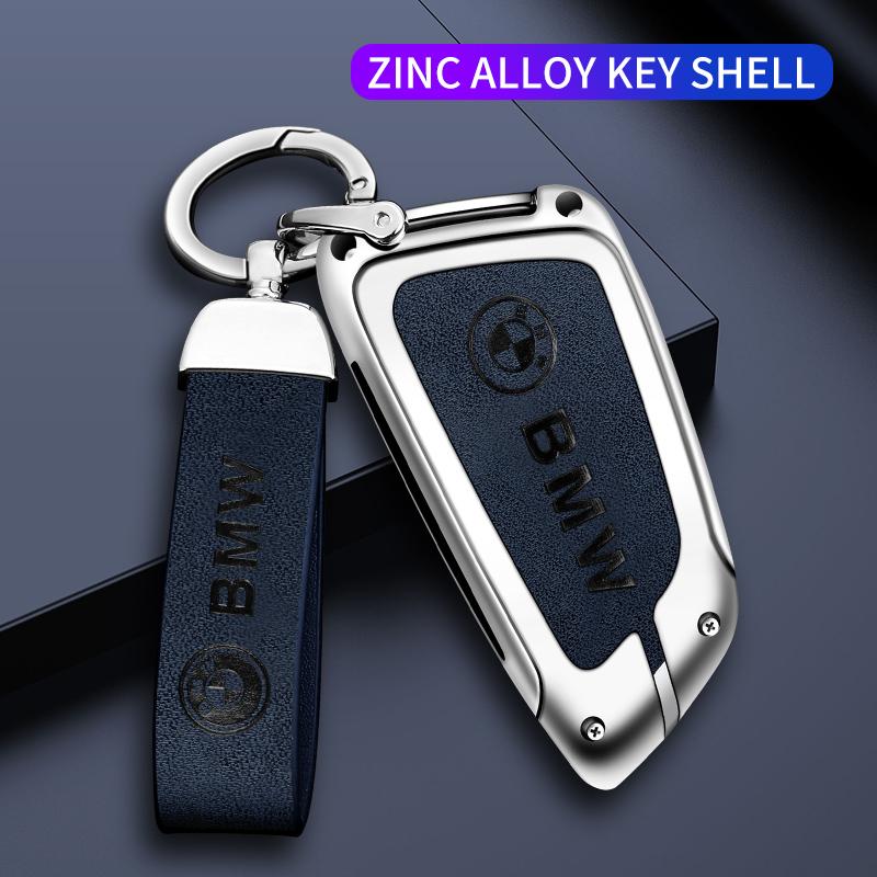 Zinc Alloy For Bmw F20 G20 G30 X1 X3 X4 X5 G05 X6 X7 G11 F15 F16 G01 G02 F48 Car Remote Case Cover Shell Holder Auto Accessories npdf01