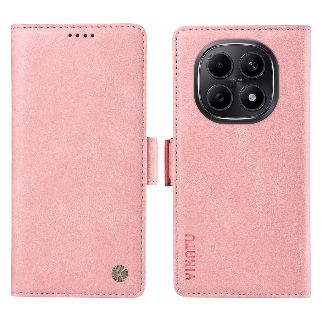 For Xiaomi Poco M8 5G/Redmi Note 15 5G (Global)/15 4G (Global) Leather Case YIKATU YK-005 Skin-touch Feeling Wallet Phone Cover