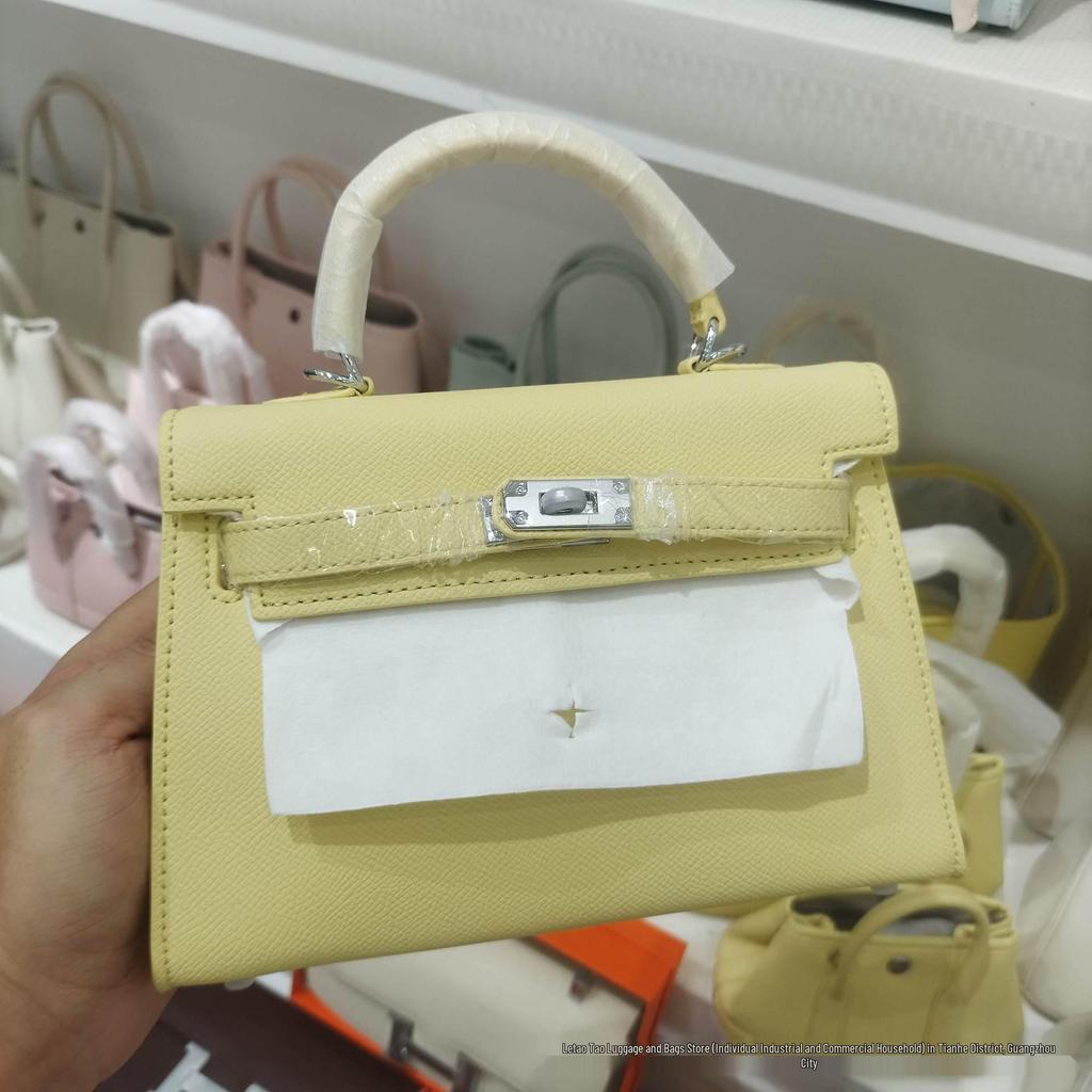 Sac Kelly Impression Paume Deuxième Génération 2026: Nouveau Sac à Main Mini Tote & Bandoulière Haut de Gamme pour Femme