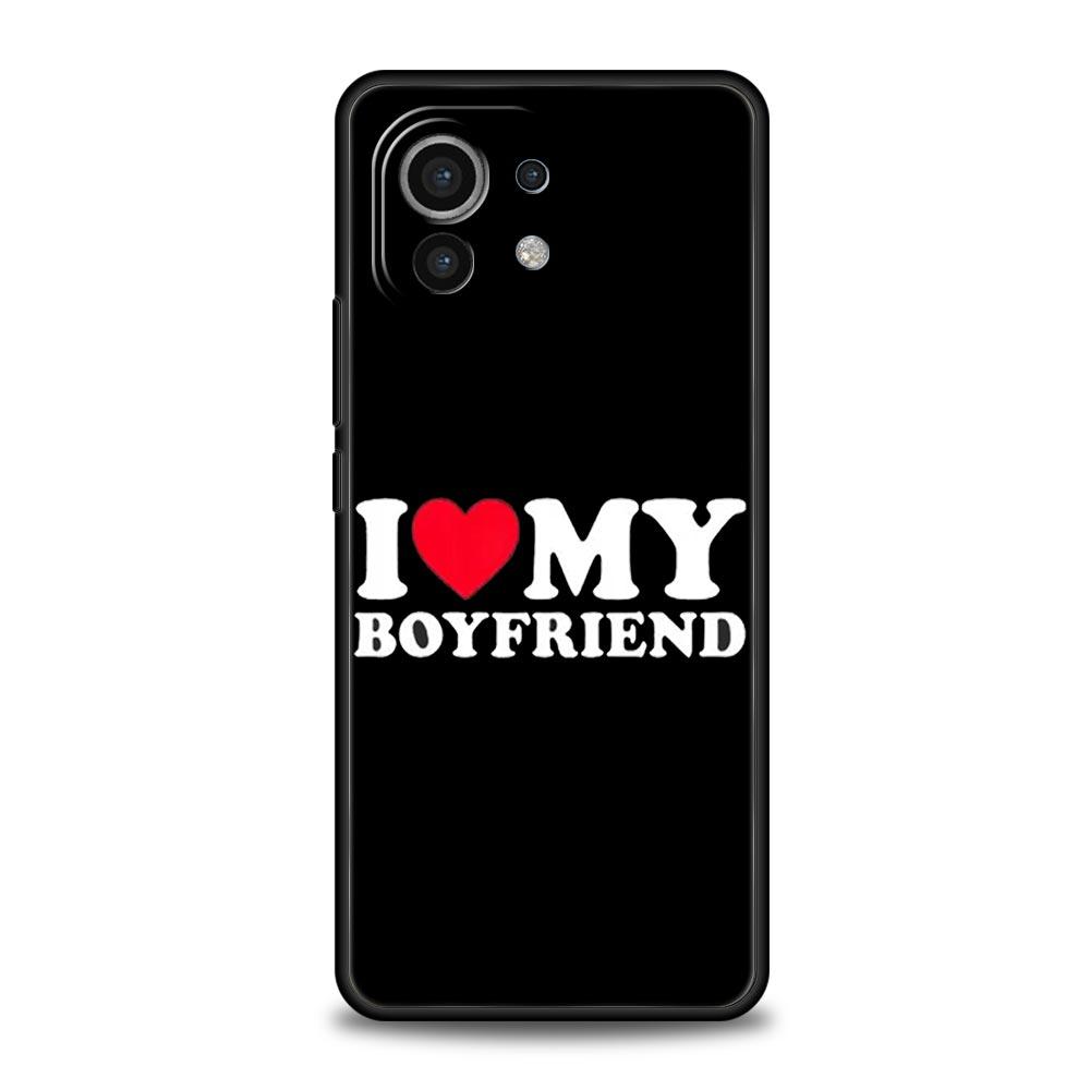 Phone Case For Xiaomi Mi 15 14 14T 13T 12T Pro 12 13 11 Lite 5G 11T X6 X5 Pro Soft TPU Cover Cute I Love My Girlfriend Boyfriend