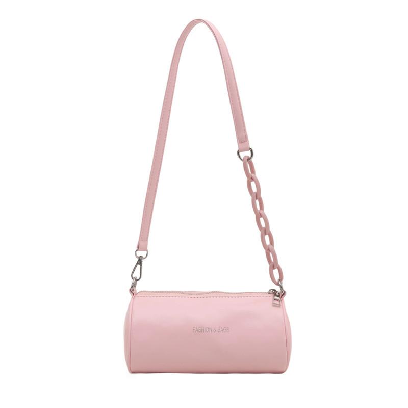 Chain round simple bag atmospheric versatile foreign style messenger bag women's 2025 new trendy niche shoulder bag trendy bag