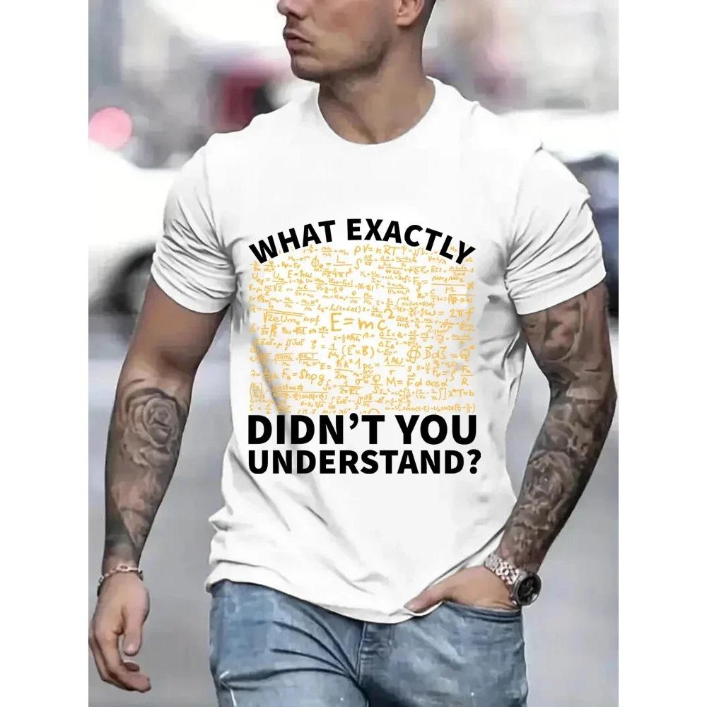 

Мужские футболки Мужская футболка с надписью «Физика, что вы не понимаете» Научные уравнения Смешные футболки Абсолютно новая футболка для мужской одежды XXXXXL золотой