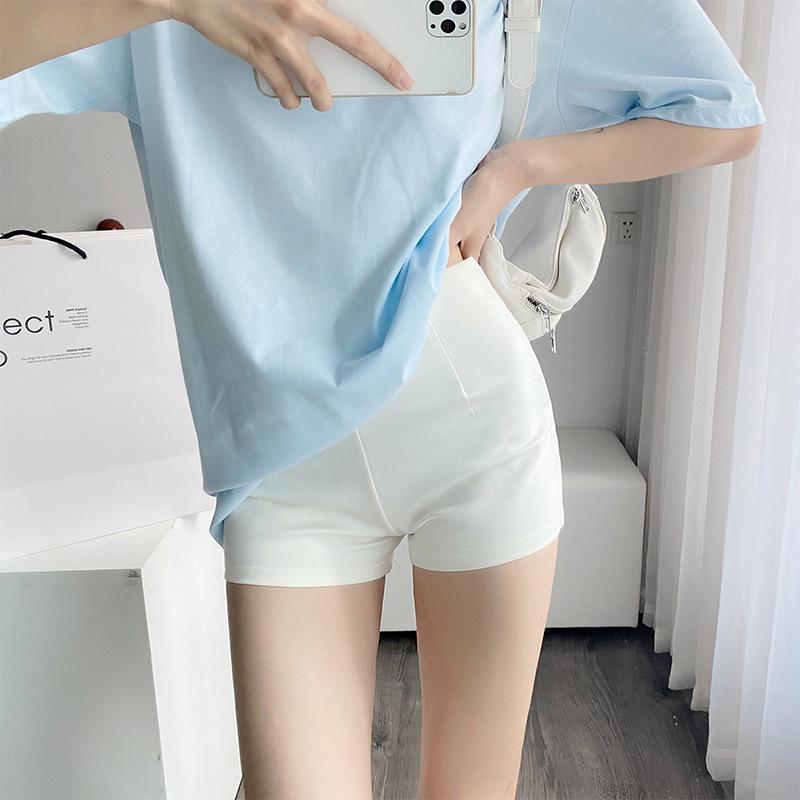 

Women s Black High-Waist Bodycon Shorts - Elastic, Versatile & Slimming for Autumn 2024 M чорний