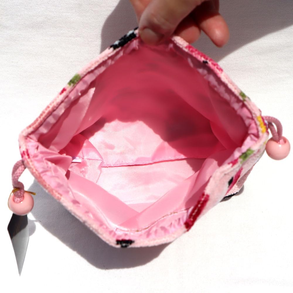 FEILER Pouch Drawstring Bag Fragrance Rose Pale Pink FRAGRANCE ROSE FRR-232018
