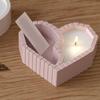 Heart Shape Silicone Mould with Two Compartments for Crafting Candle Resin Art and Plasters for Home Decoration