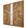 Wooden Wall Clock Oak Classic 50cm White SQ