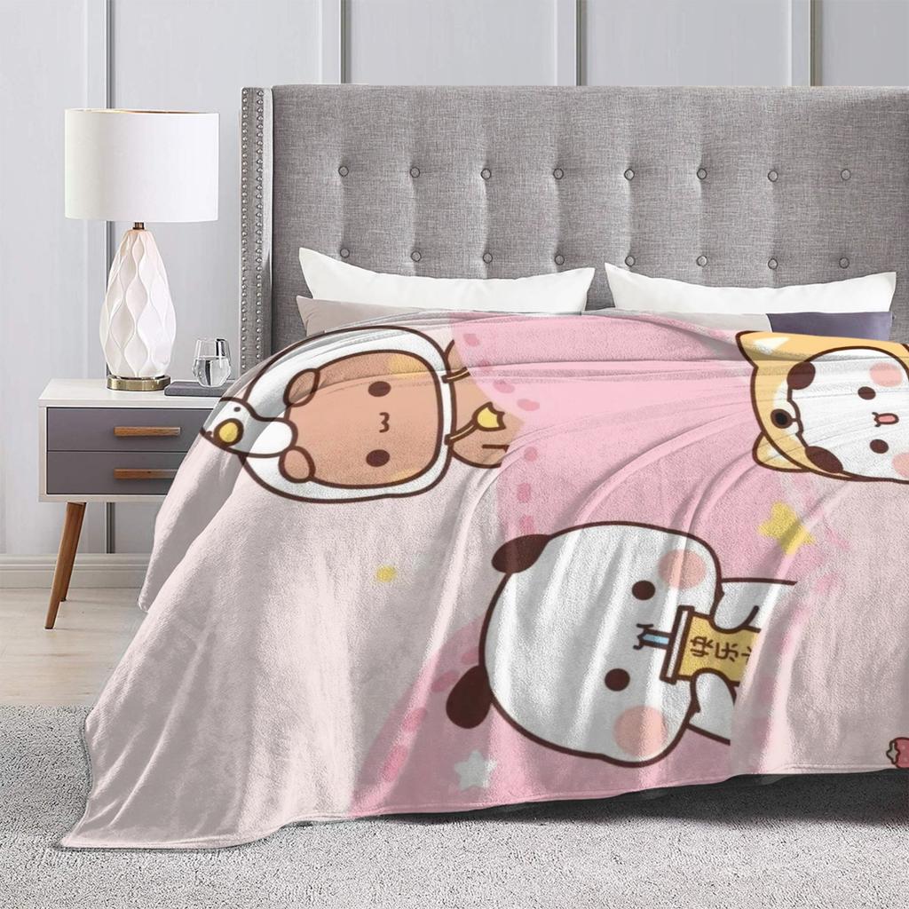 Cute Bubu & Dudu Blankets Super Warm Funny Plush Throw Blanket For Kids Adult Living Room Flannel Bedspread Bed Cover