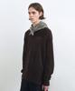 INSILENCE Contrast Panel Pullover Knit Brown