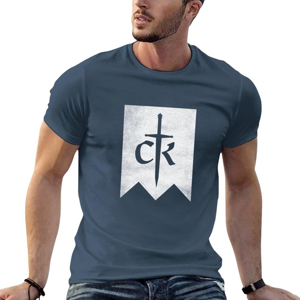 Crusader Kings 3 Distressed Logo TShirt For A Boy Designer Shirts Aesthetic Clothing Unisexs Champion T Shirts