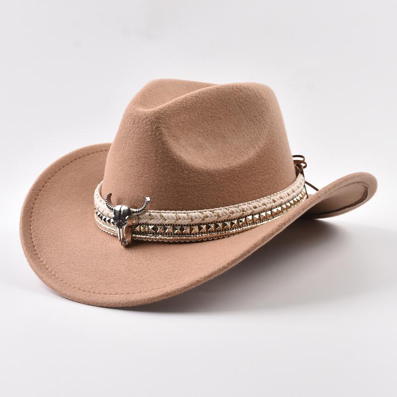 Neuer Western-Stil Cowboyhut für Herren und Damen Outdoor Reise Ritterhut