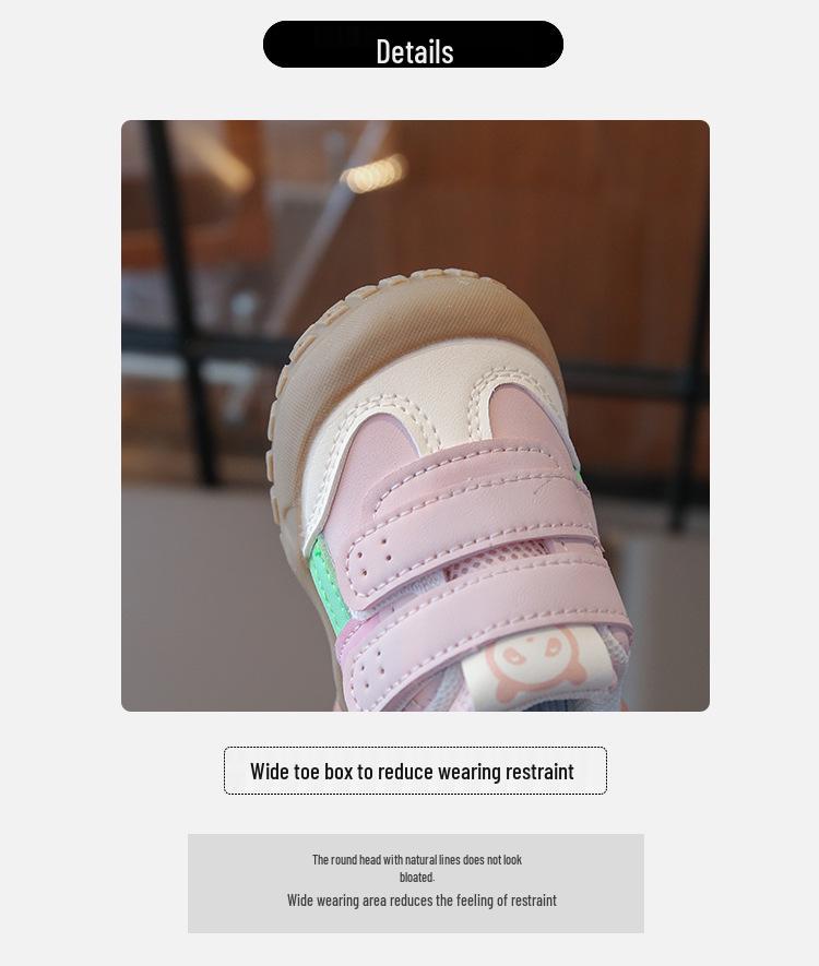 Infant & Toddler Closed-Toe Sports Shoes for Boys & Girls - Anti-Kick Casual Spring/Autumn Walking Shoes 2025.