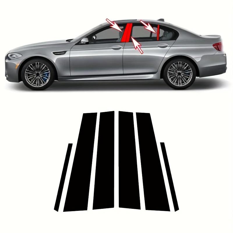 6pcs for BMW 5 Series 2011-2017 F07  F11 Window Sill Protectors Plastic Black Scratch-Resistant Trim,  Left/Right Side Doors