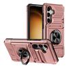 Phone Case for Samsung Galaxy S25 FE S26 S24 Ultra Plus S23 A17 A26 A16 A56 A36 A55 Wallet Card Holder Rotated Ring Kickstand