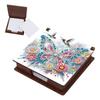 Wood Animals Gem Painting Memo Pad Holder Mosaic Kit Rhinestones Post It Dispenser Diamond Art Note Box with 160 Sheets of Paper