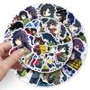 Giyu Tomioka Waterproof Stickers: 50 High-Definition Demon Slayer Characters for Journals and Stationery
