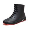 Rain Boots For Men Women Summer Casual Mid-calf Waterproof Shoes Winter Lining With Fleece Warm Anti-slip Wear-resistant Outdoor