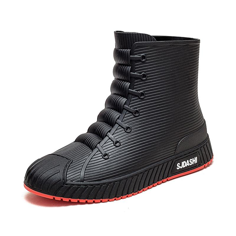 Rain Boots For Men Women Summer Casual Mid-calf Waterproof Shoes Winter Lining With Fleece Warm Anti-slip Wear-resistant Outdoor