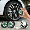 4 Pezzi Coprimozzo Centrale Ruota Auto Emblema Copriruota Badge Accessori Per Fabia Octavia Karoq Kodiaq Kamiq Superb Rapid Citigo