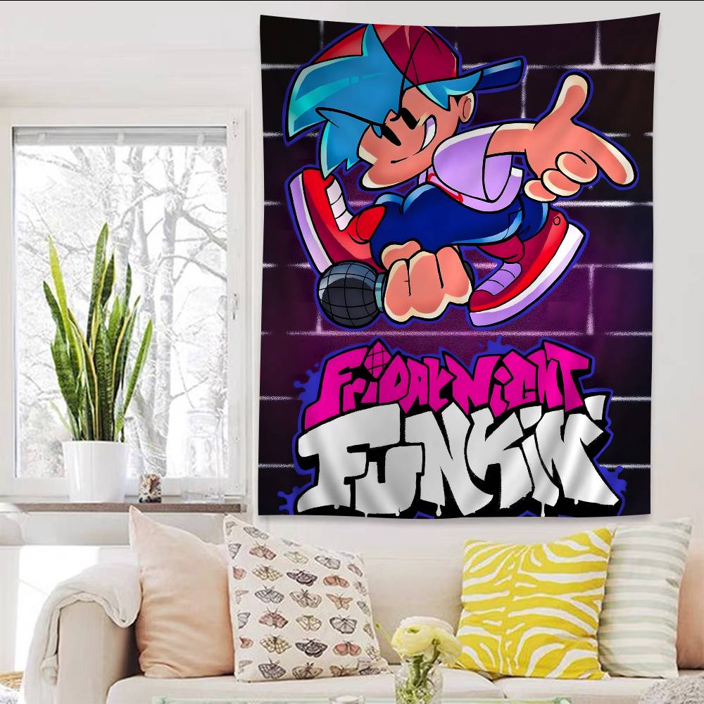 Game FFriday Night FFunkin Pico Boyfriend DIY Wall Tapestry for Living Room Home Dorm Decor Wall Art Decor