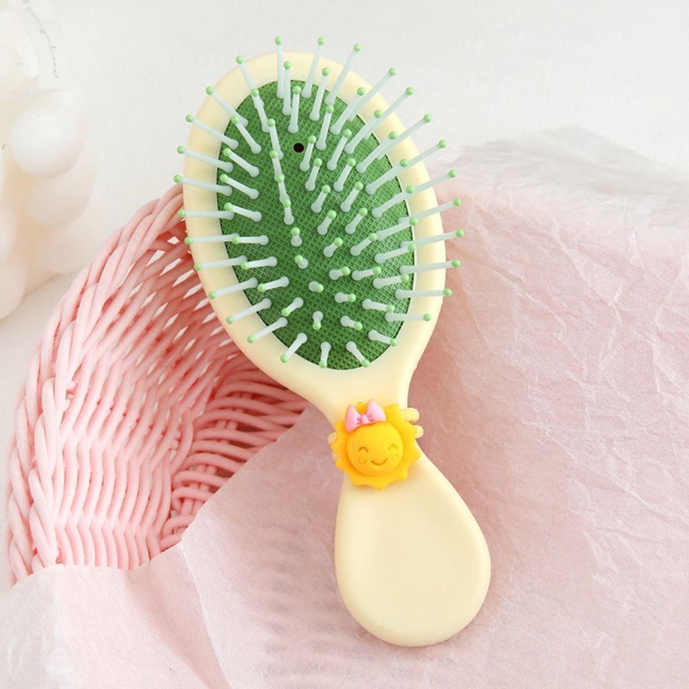 Mini Portable Small Massage Untangling Hairbrush Cartoon Air Cushion Hair Brush;