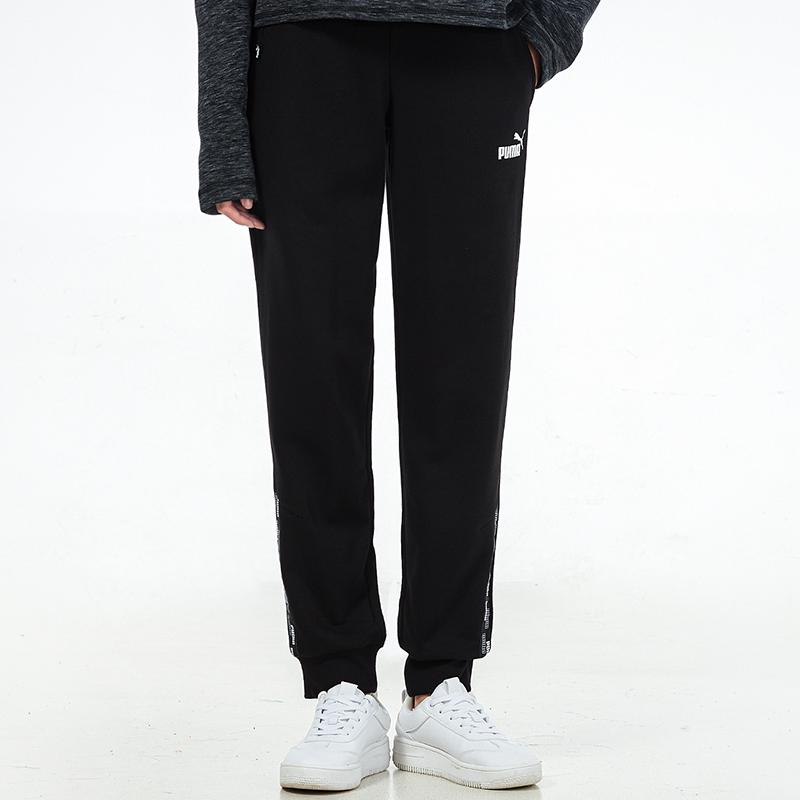 Puma Knit Running Training Casual Breathable Pants Women Bottoms Black 847712-01