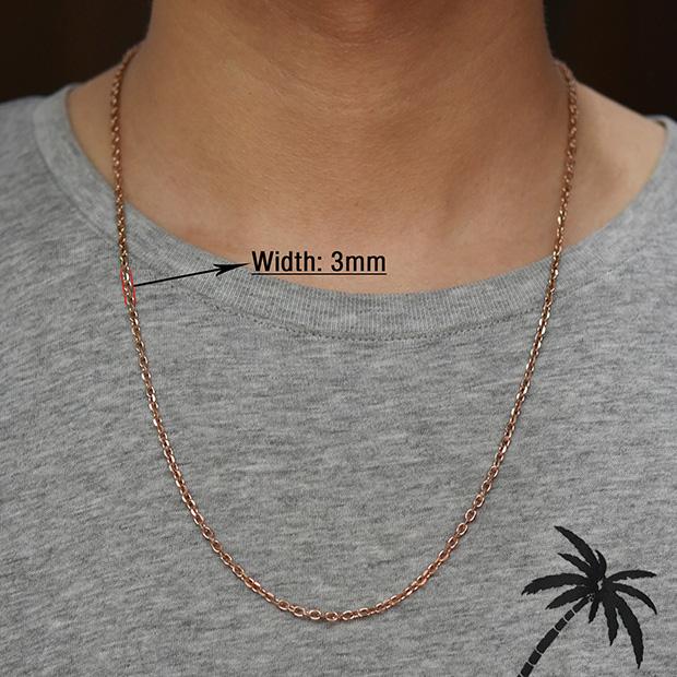 Fashion Women Men Stainless Steel Rolo Link O Chain Necklace for DIY Charm Pendant Metal Choker Jewelry Accessories Christmas