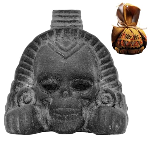 Death Whistle, Aztec Death Whistle, Gothic Sound Maker, Over 125 Decibels of Realistic Human Scream, with Storage Bag, Resin Material, Suitable for Co