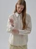 MOAT Silky Sheer Blouse (Cream Ivory)