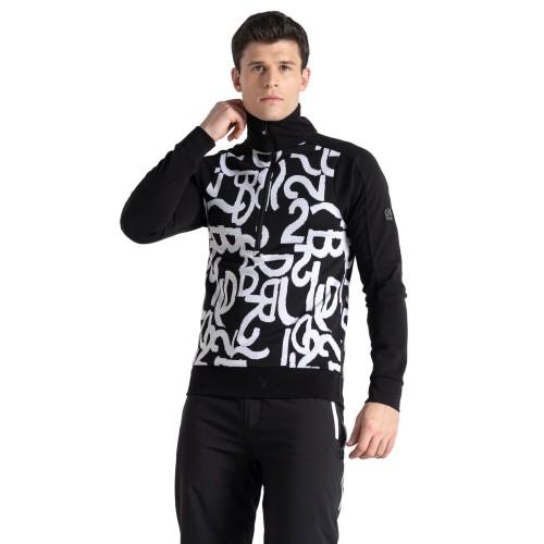 Mens Speed Jacquard Half Zip Long-Sleeved Sweatshirt