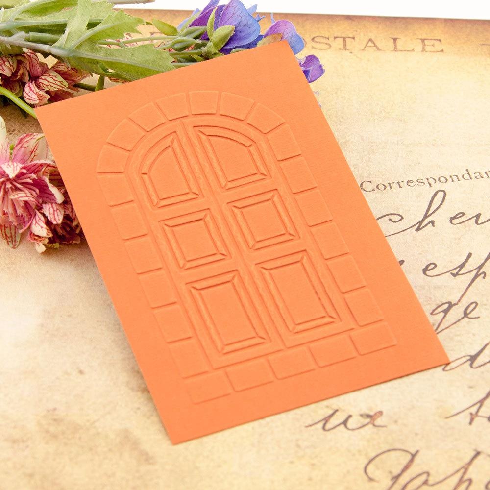 3D Embossed Folder For DIY Relief Craft Making Window Pattern Background Greeting Card Scrapbooking No Stamp Metal Cutting Die