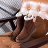 The First Layer of Cowhide Retro Snow Boots Women's Winter New Velvet Thickened Thermal Cotton Boots Thick-soled Short Boots