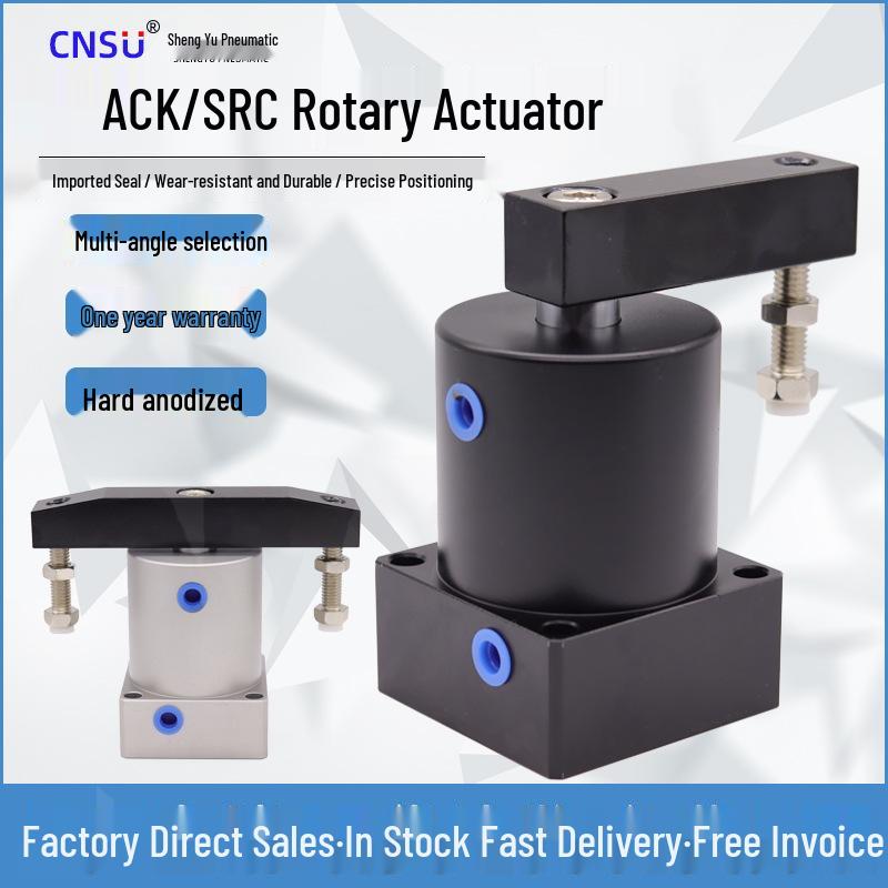 90° Pneumatic Rotary Angle Press Clamping Cylinder SRC25/32/40/50/60×90-R/L