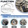 89716 Stainless Brake Lines, Front and Rear Extended Brake Lines Compatible with Jeep Wrangler JK JKU 2007-2018 for 4-6" Lift
